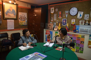 Marianita Carrera, responsable de la Pastoral de la Mujer en la radio-revista "Retazos".