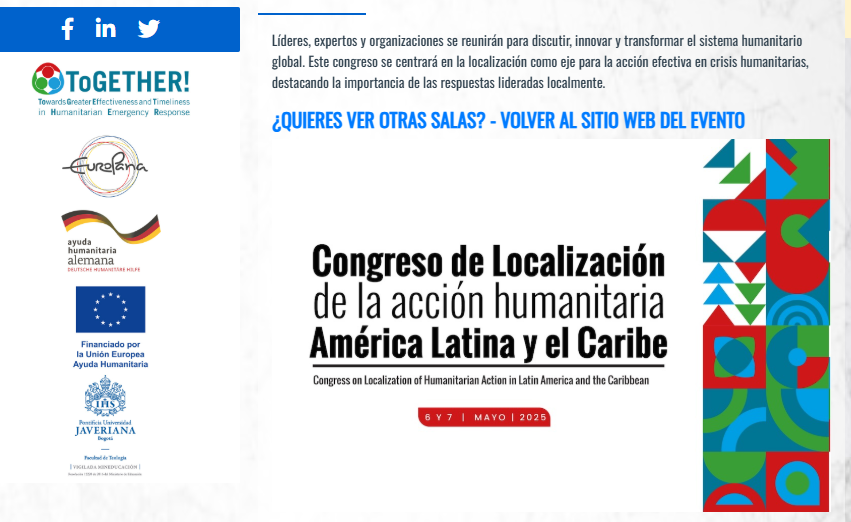 Cáritas Ecuador presente en el II Congreso de Localización de la Acción Humanitaria 2025
